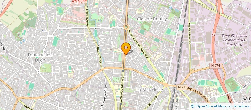 localisation de l'entreprise CASTELLS-GUILLAUME IMMOBILIER à DIJON