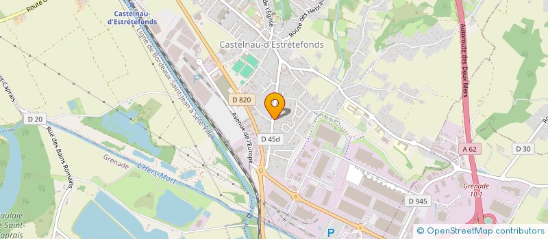 localisation de l'entreprise CASTELNAU AMBULANCES  CASTELNAU-D'ESTRETEFONDS