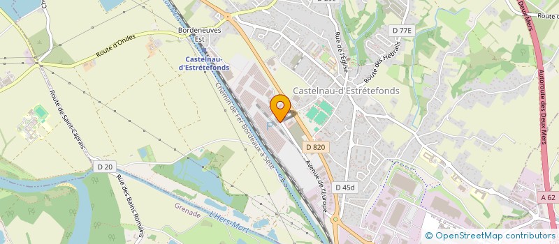 localisation de l'entreprise CASTELNAU AUTOMOBILES  CASTELNAU-D'ESTRETEFONDS