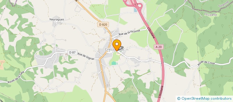 localisation de l'entreprise CASTELNAU VOL LIBRE  FLOIRAC