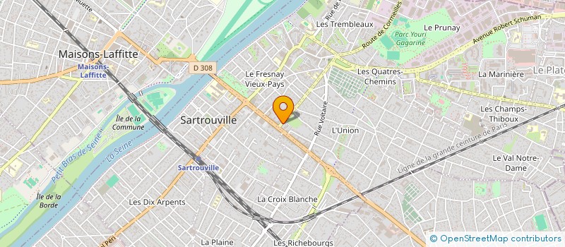 localisation de l'entreprise CASTELO IMMOBILIER à COLOMBES