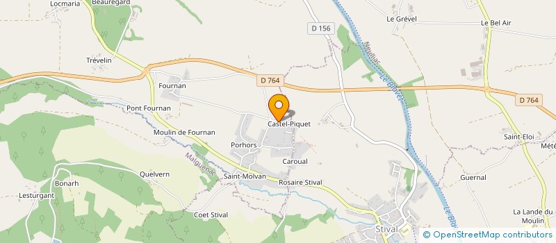 localisation de l'entreprise CASTELPIQUET  CLEGUEREC