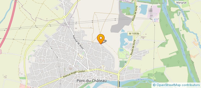 localisation de l'entreprise CASTELPONTIN HANDBALL CLUB.  PONT-DU-CHATEAU