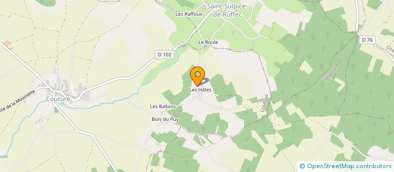 localisation de l'entreprise CASTELRENALDIENNE à COUTURE