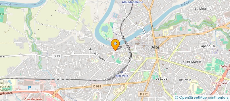 localisation de l'entreprise CASTELVIEL COM à ALBI