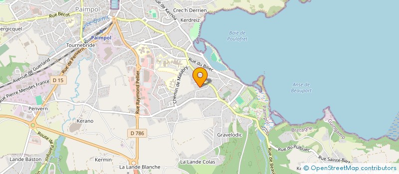 localisation de l'entreprise CASTELWARD  PAIMPOL