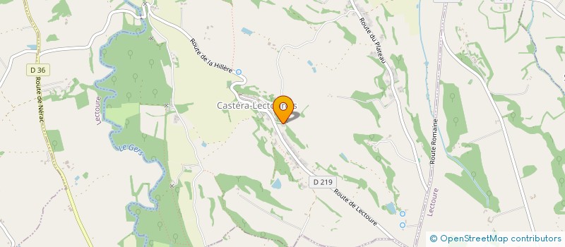 localisation de l'entreprise CASTER A CHOEUR  CASTERA-LECTOUROIS