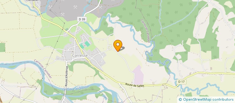 localisation de l'entreprise CASTERA FRERES  CARRESSE-CASSABER
