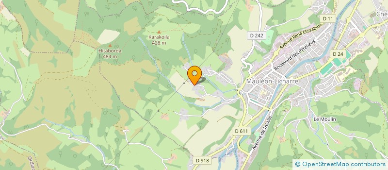 localisation de l'entreprise CASTERA PLATRERIE  MAULEON-LICHARRE