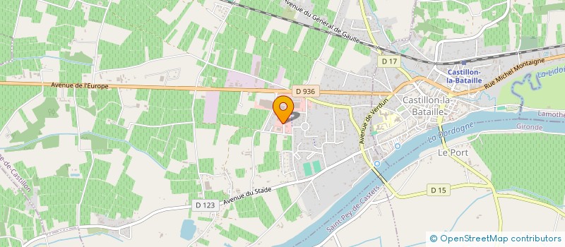 localisation de l'entreprise CASTERA SARL  CASTILLON-LA-BATAILLE