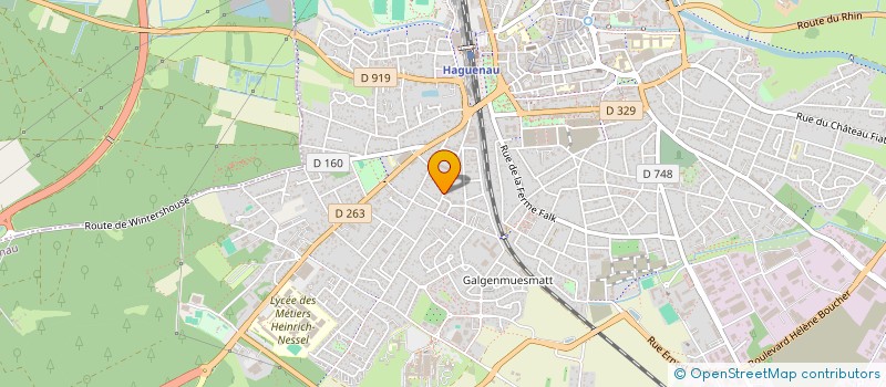 localisation de l'entreprise CASTEROT CHRISTIAN  HAGUENAU