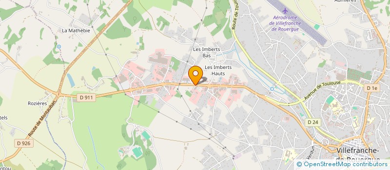 localisation de l'entreprise CASTES DIFFUSION  VILLEFRANCHE-DE-ROUERGUE