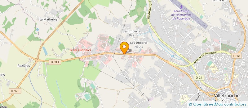 localisation de l'entreprise CASTES INDUSTRIE  VILLEFRANCHE-DE-ROUERGUE