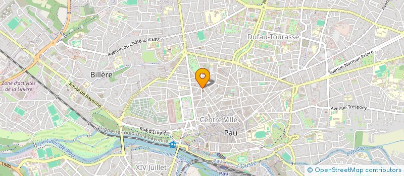localisation de l'entreprise CASTET THOMAS ET LUCBERT DELPHINE à PAU