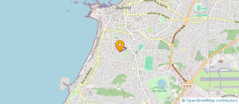 localisation de l'entreprise CASTETS à BIARRITZ