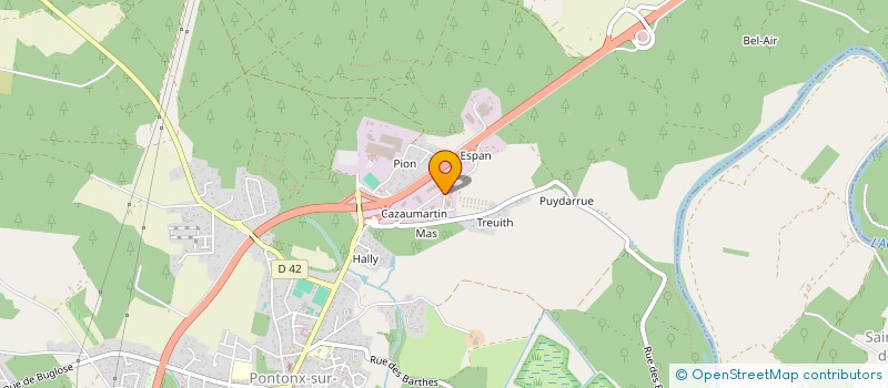 localisation de l'entreprise CASTETS BROYAGE ENERGIE  PONTONX-SUR-L'ADOUR