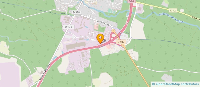 localisation de l'entreprise CASTETS UTILITAIRES VO  CASTETS