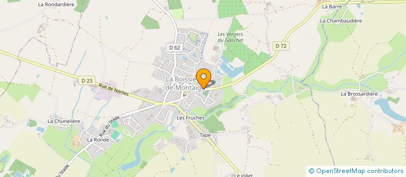 localisation de l'entreprise CASTEVA à MONTAIGU-VENDEE