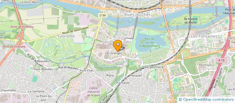 localisation de l'entreprise CASTI à TOURS
