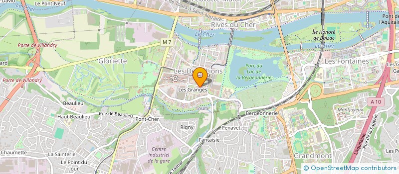 localisation de l'entreprise CASTI à TOURS