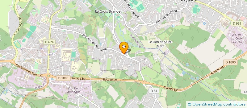 localisation de l'entreprise CASTI à ANGOULEME