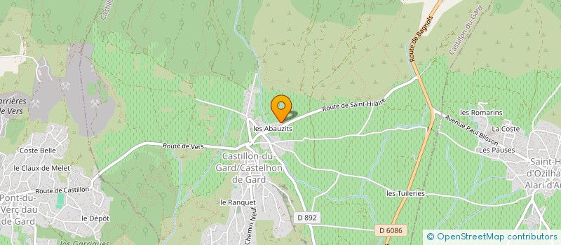 localisation de l'entreprise CASTIHOME  CASTILLON-DU-GARD