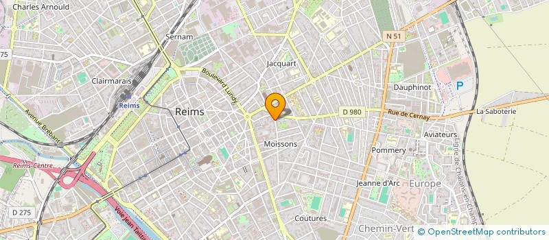 localisation de l'entreprise CASTILLE CROCHET  REIMS