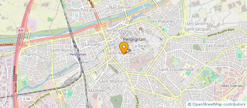 localisation de l'entreprise CASTILLET CONSTRUCTION  PERPIGNAN