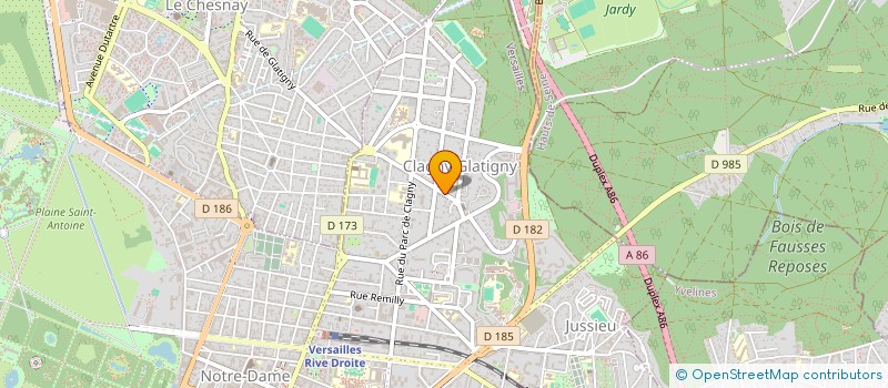localisation de l'entreprise CASTILLO GESTION à VERSAILLES