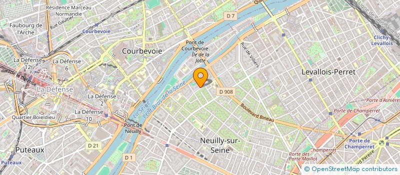localisation de l'entreprise CASTILLON à NEUILLY-SUR-SEINE