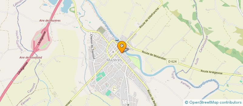 localisation de l'entreprise CASTILLON à MAZERES
