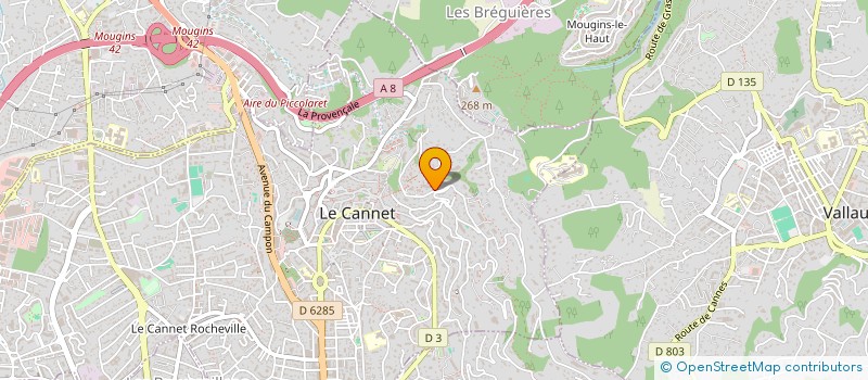 localisation de l'entreprise CASTILLON PATRIMOINE à LE CANNET
