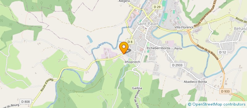 localisation de l'entreprise CASTILLON TP  SAINT-PALAIS