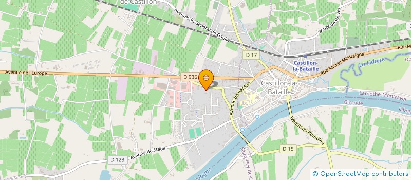 localisation de l'entreprise CASTILLON TRANSPORTS à SAINT-MAGNE-DE-CASTILLON