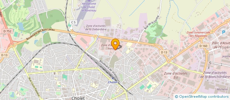localisation de l'entreprise CASTIN JANTES RENOV' à CHOLET