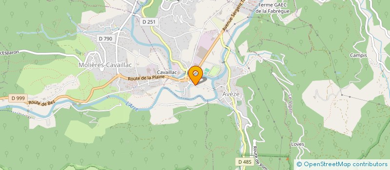 localisation de l'entreprise CASTING  AVEZE