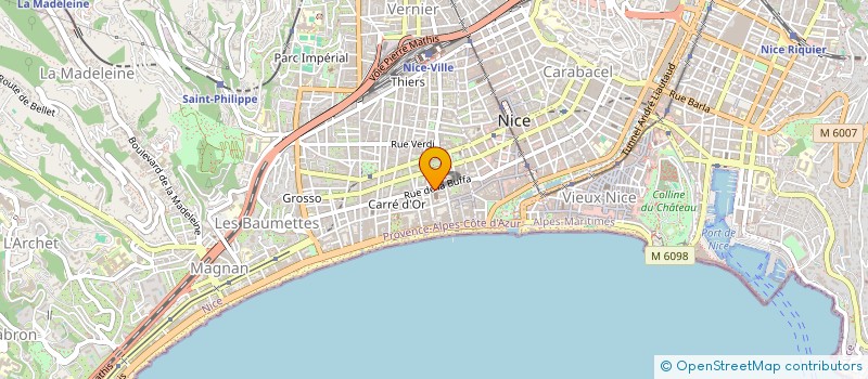 localisation de l'entreprise CASTING.H à NICE