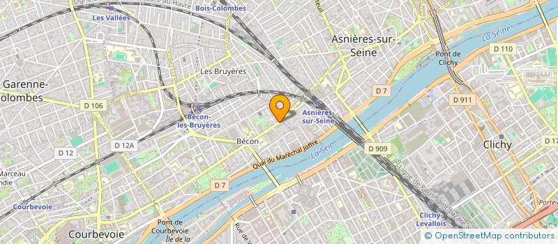localisation de l'entreprise CASTING OBJETS à COURBEVOIE
