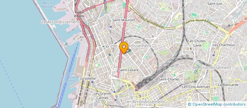 localisation de l'entreprise CASTINGPROD à MARSEILLE