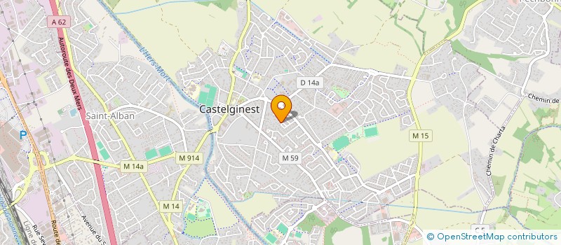 localisation de l'entreprise CASTLE 3  CASTELGINEST