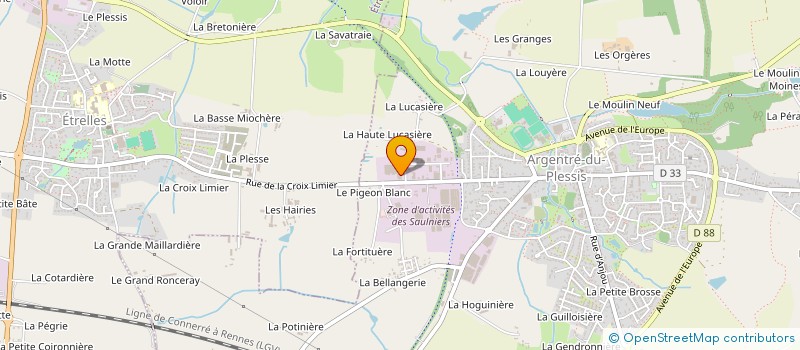 localisation de l'entreprise CASTLE 32  ARGENTRE-DU-PLESSIS