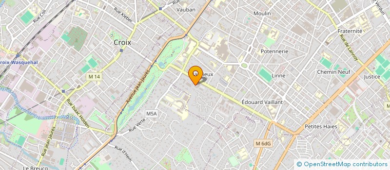 localisation de l'entreprise CASTLE  ROUBAIX