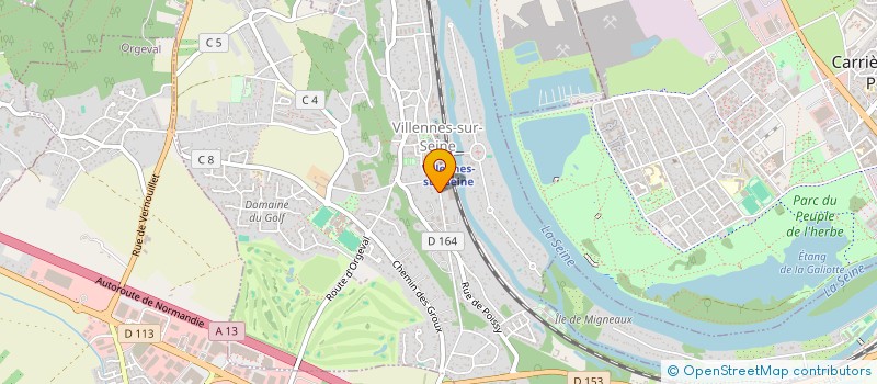 localisation de l'entreprise CASTLE&CO  VILLENNES-SUR-SEINE