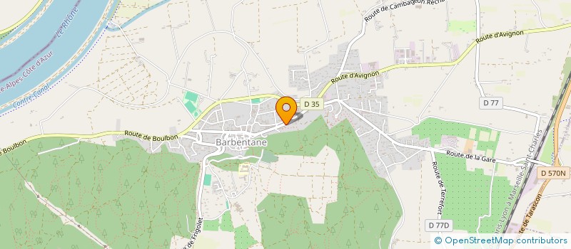 localisation de l'entreprise CASTLEPROD à BARBENTANE