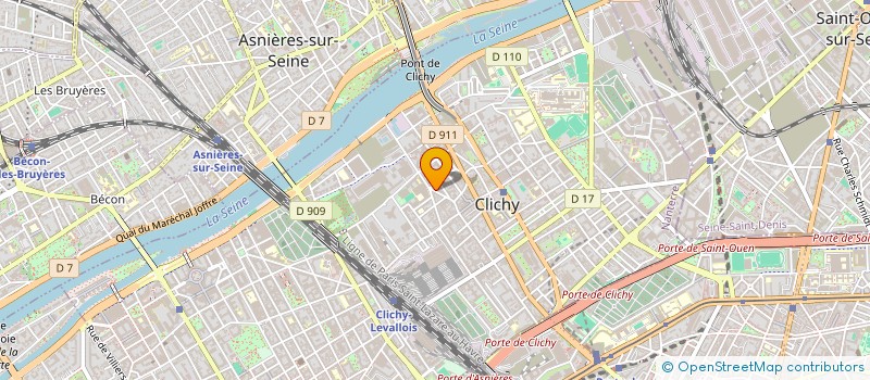 localisation de l'entreprise CASTLING à CLICHY