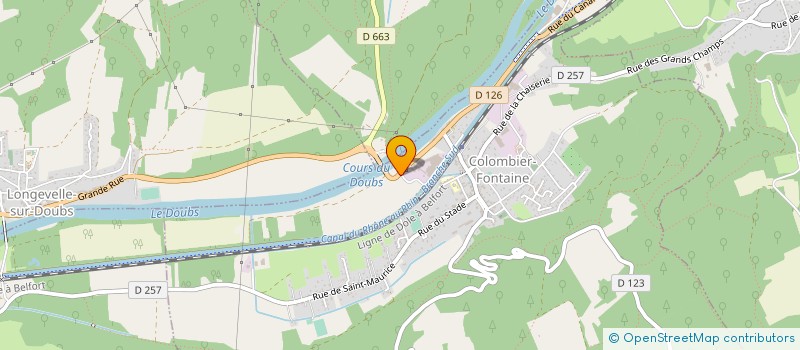 localisation de l'entreprise CASTMETAL COLOMBIER à COLOMBIER-FONTAINE