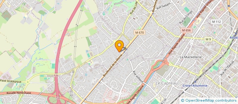 localisation de l'entreprise CASTOC à MARCQ-EN-BARŒUL
