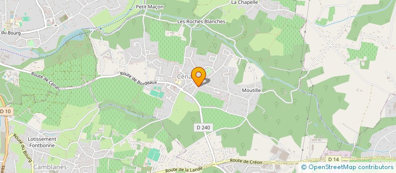 localisation de l'entreprise CASTOR  CENAC