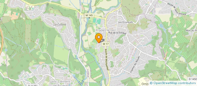 localisation de l'entreprise CASTOR à PRADES-LE-LEZ