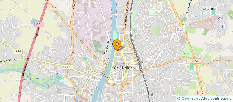localisation de l'entreprise CASTOR à CHATELLERAULT